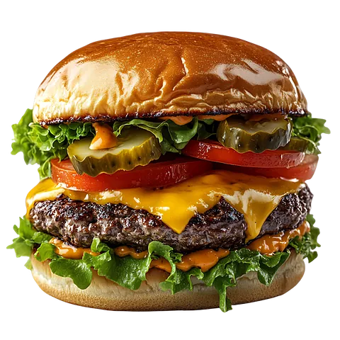 Ein großer frischer Burger